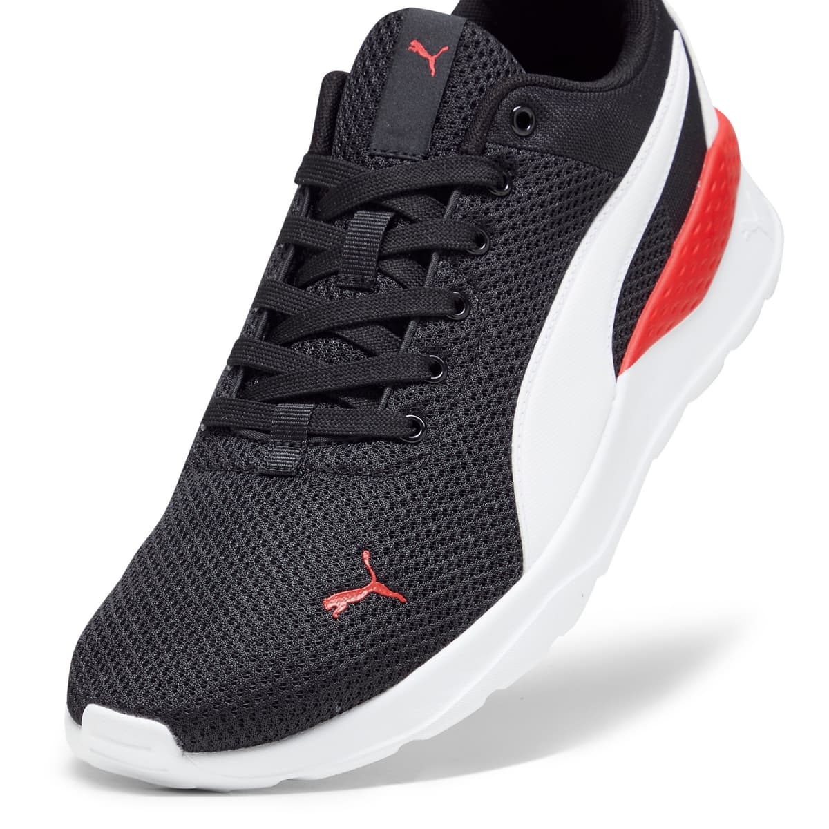 PUMA Anzarun Lite sportschoenen, Zwart/Rood/Wit, Maat 38,5 thumbnail 2
