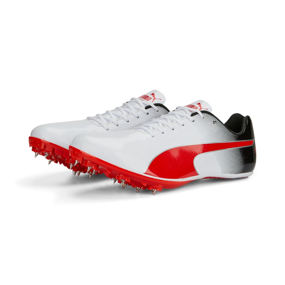 PUMA evoSPEED Sprint 14 atletiekschoenen voor Heren, Zwart/Rood/Wit, Maat 34,5 thumbnail 6