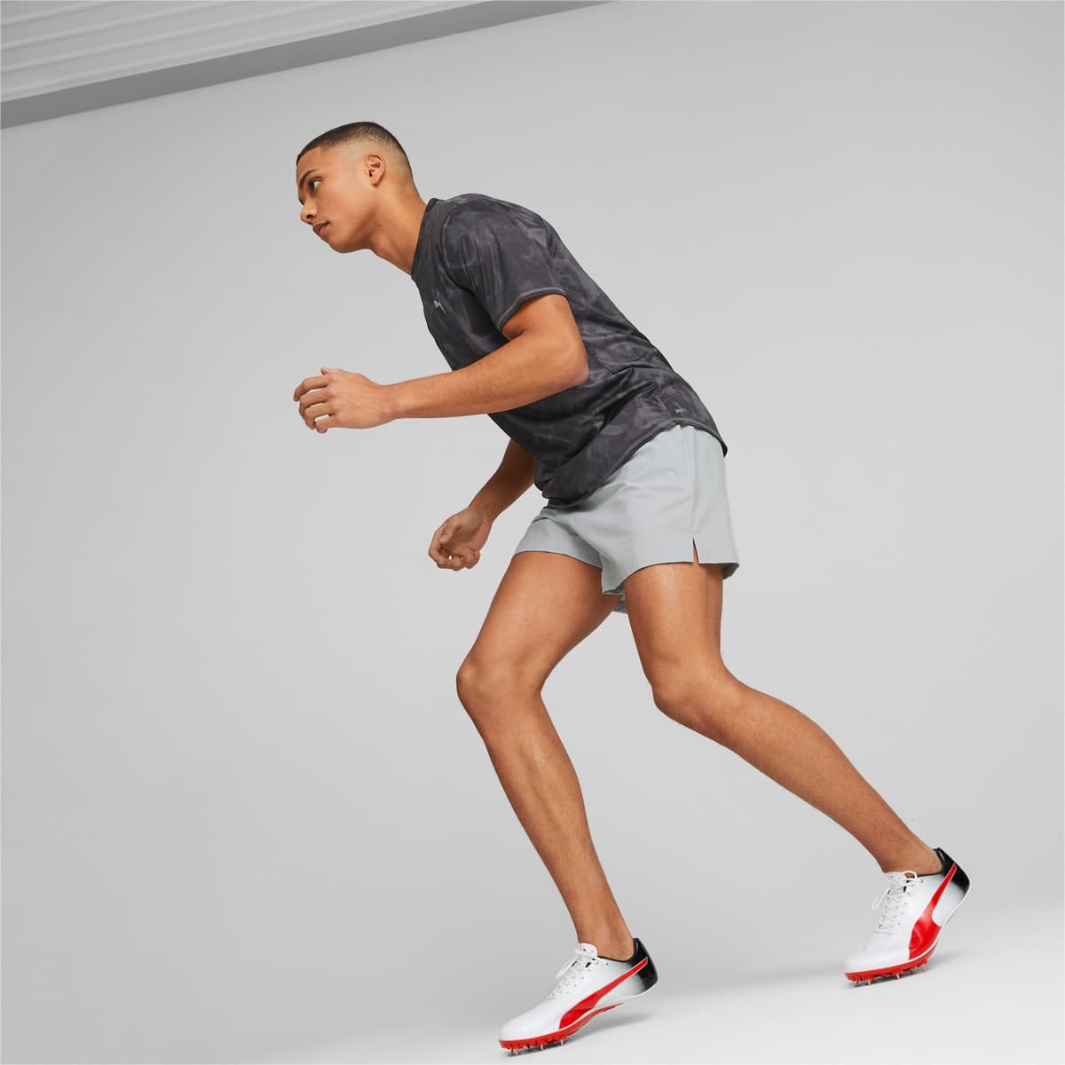 PUMA evoSPEED Sprint 14 atletiekschoenen voor Heren, Zwart/Rood/Wit, Maat 34,5 thumbnail 9