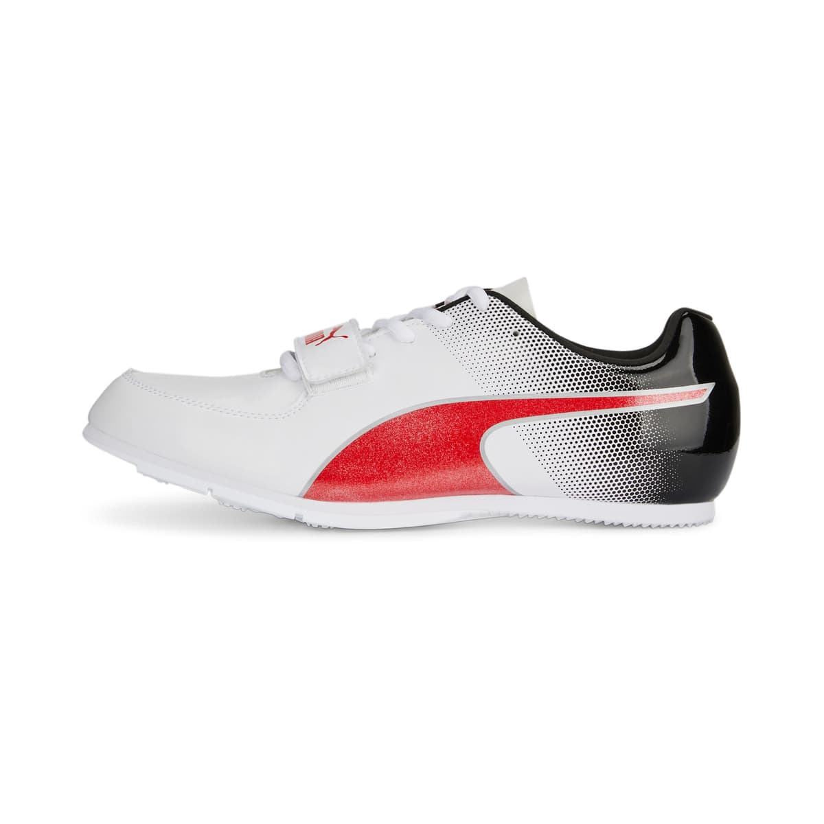PUMA evoSPEED Long Jump 10 atletiekschoenen, Zwart/Rood/Wit, Maat 40,5