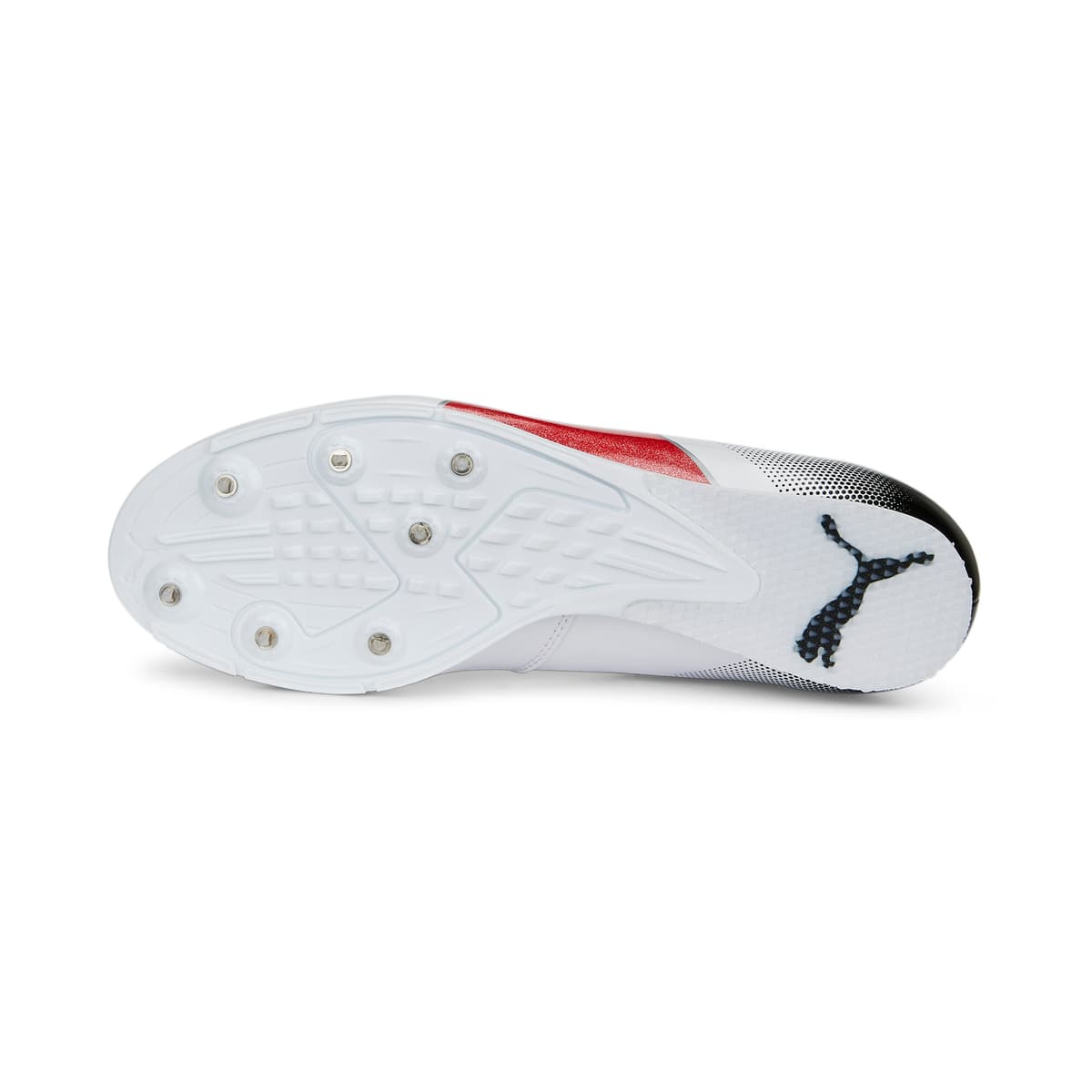PUMA evoSPEED Long Jump 10 atletiekschoenen, Zwart/Rood/Wit, Maat 40,5 thumbnail 4
