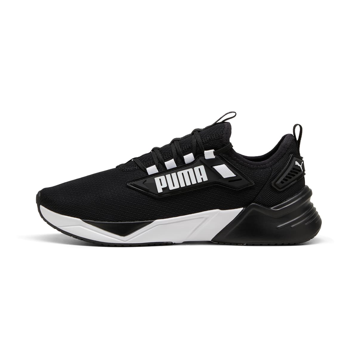 PUMA Retaliate 3 hardloopschoenen unisex, Zwart/Wit, Maat 41