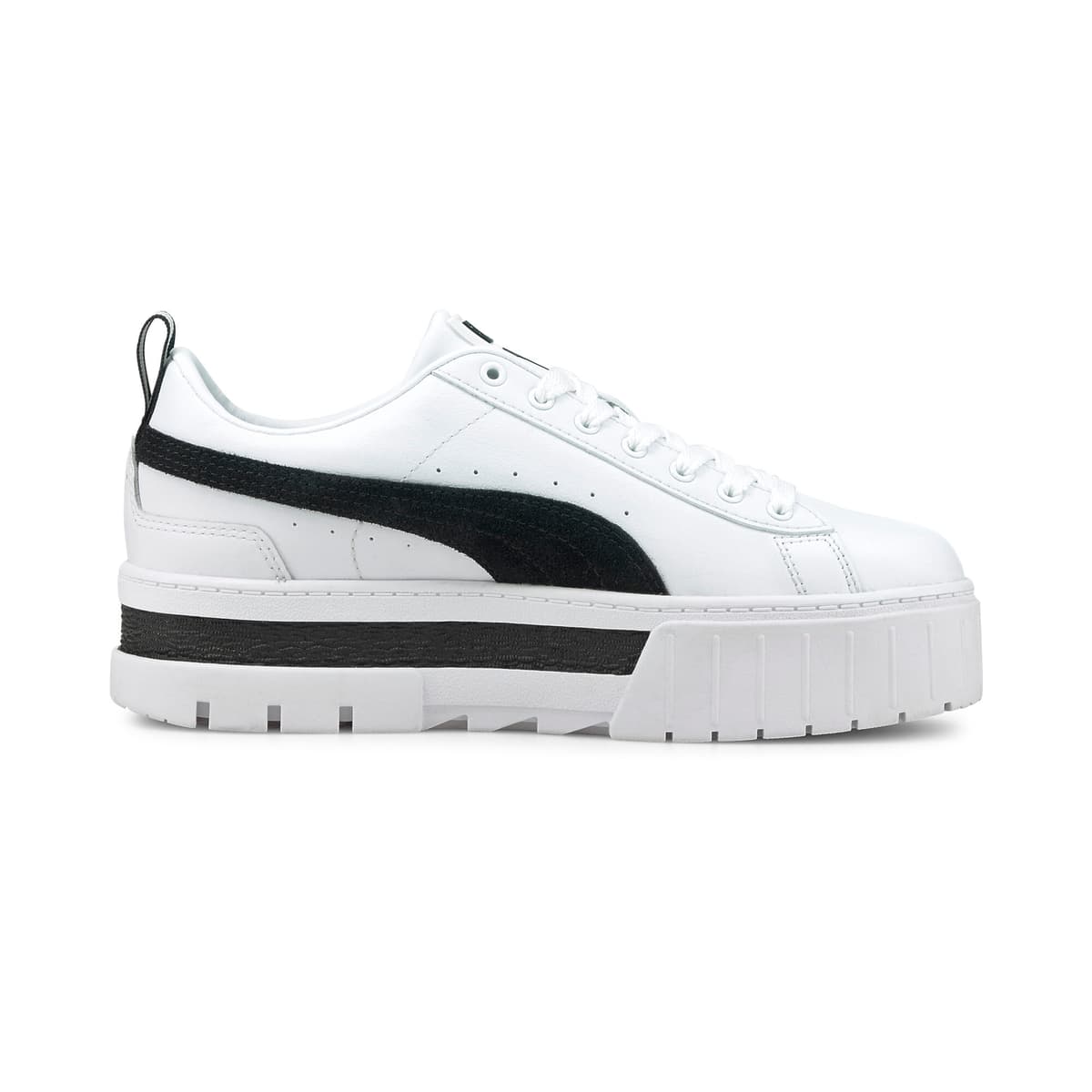 PUMA Mayze sneakers voor Dames, Zwart/Wit, Maat 40 thumbnail 4