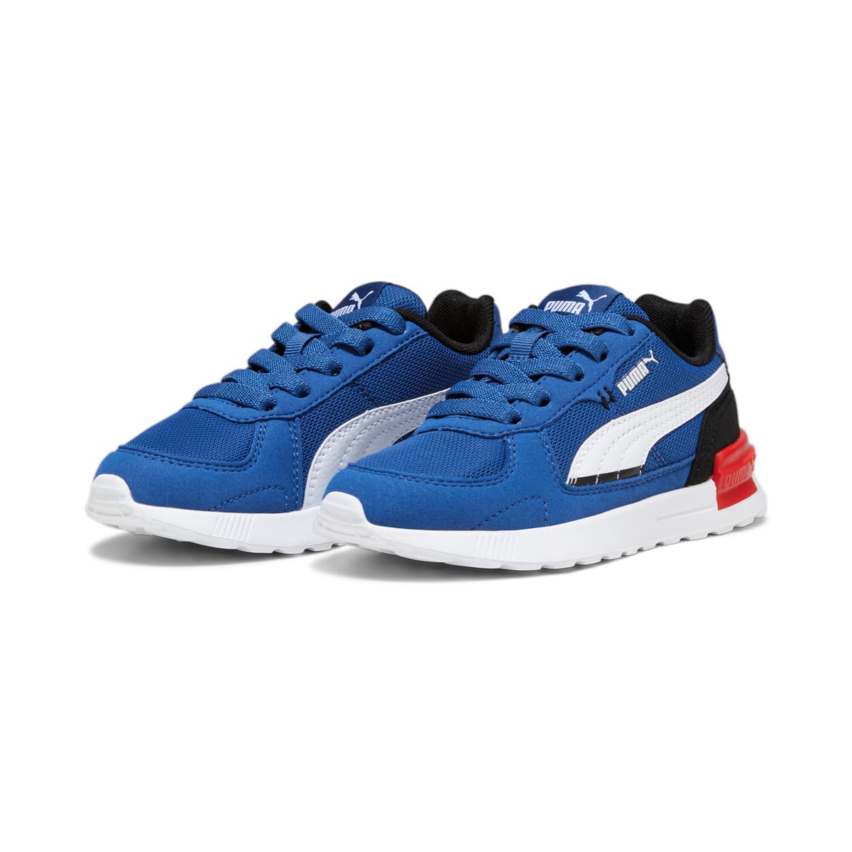 PUMA Graviton AC sneakers kinderen, Blauw/Zwart/Wit, Maat 34,5 thumbnail 6