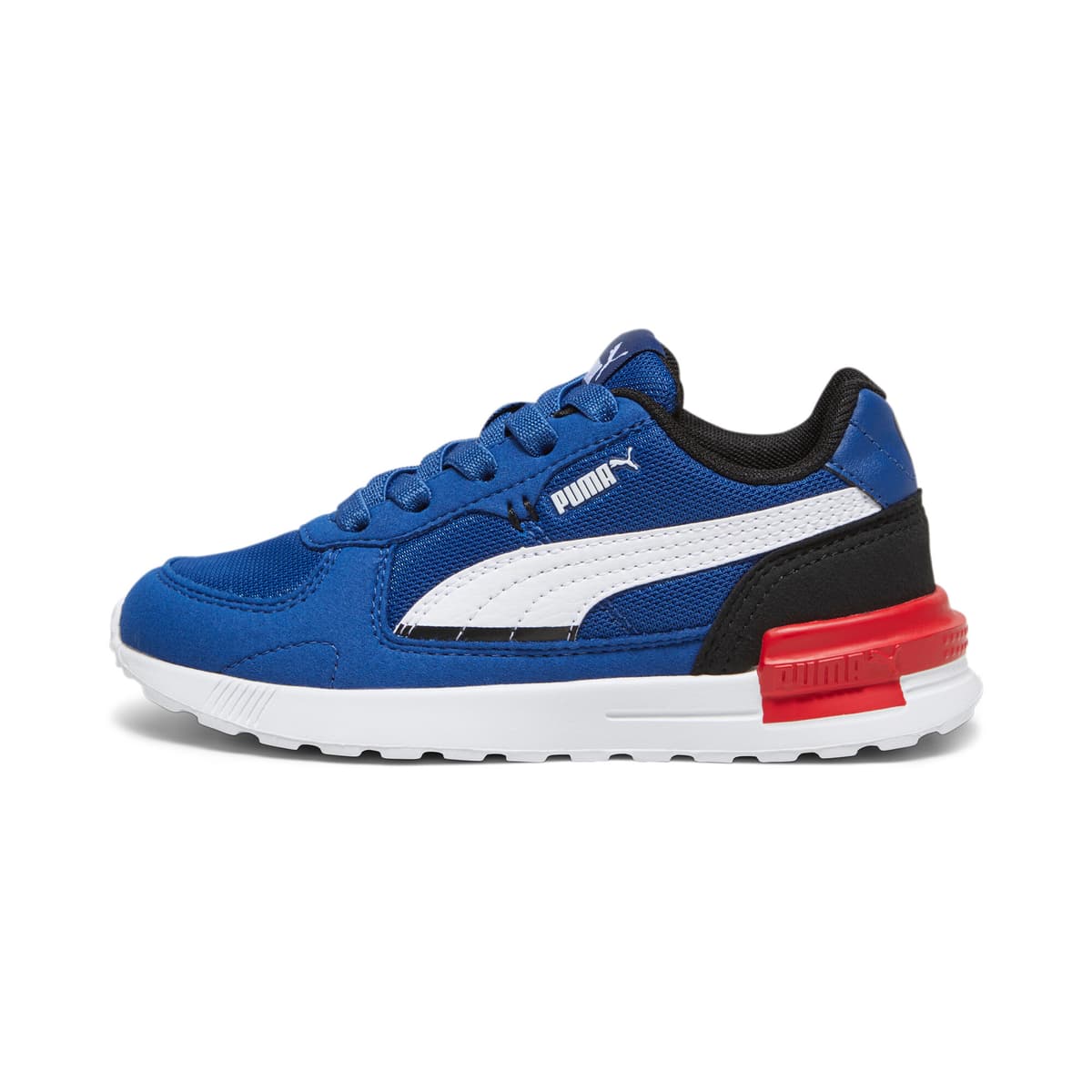 PUMA Graviton AC sneakers kinderen, Blauw/Zwart/Wit, Maat 34,5