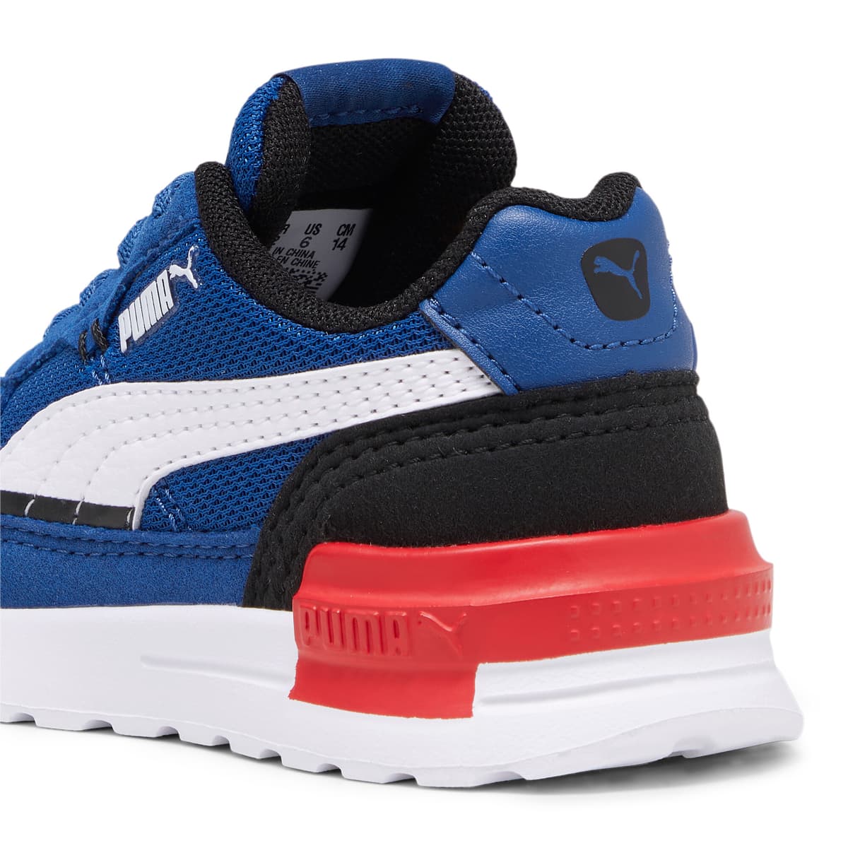 PUMA Graviton AC sportschoenen, Blauw/Zwart/Wit, Maat 23 thumbnail 5