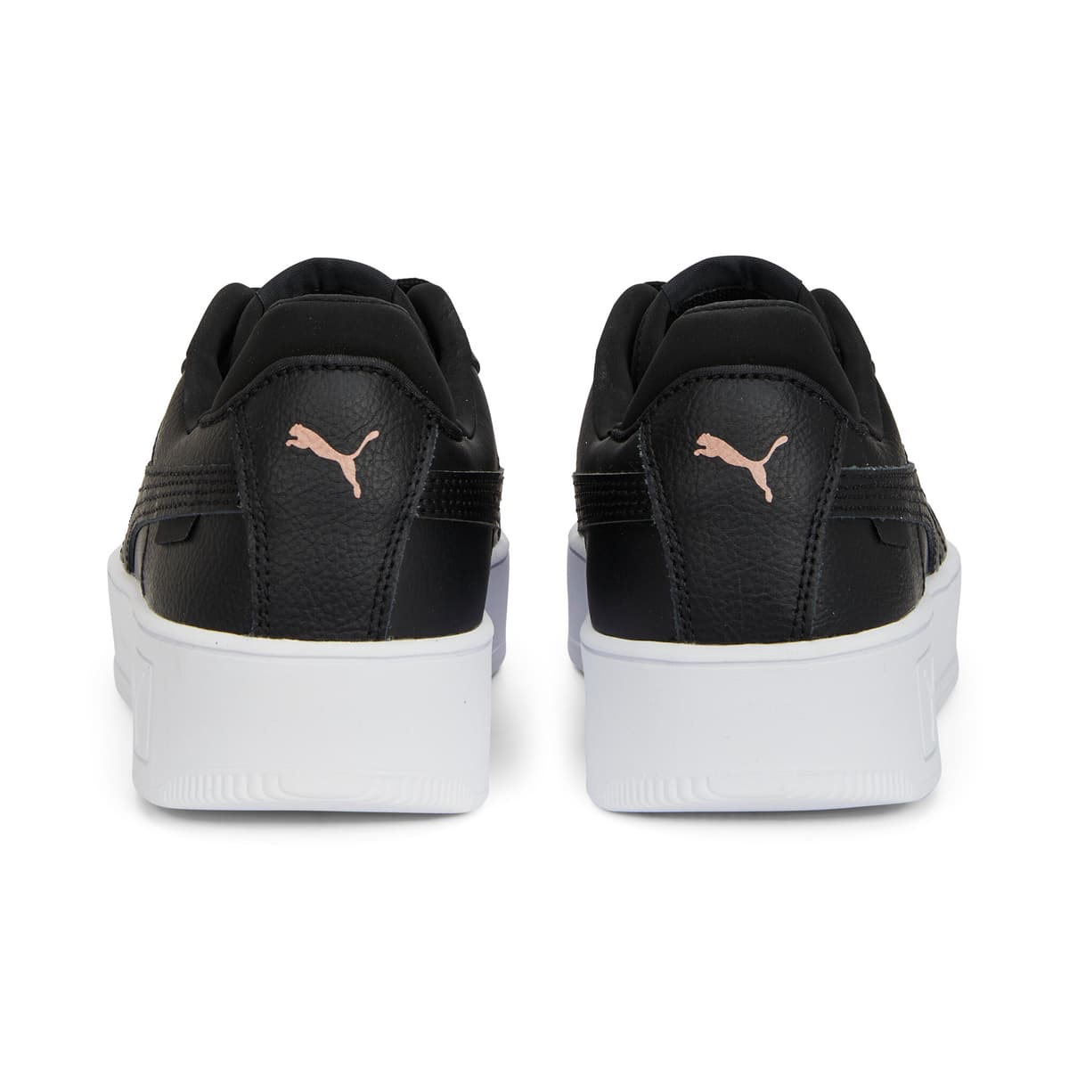 PUMA Carina Street sneakers voor Dames, Roze/Zwart/Goud, Maat 39 thumbnail 5