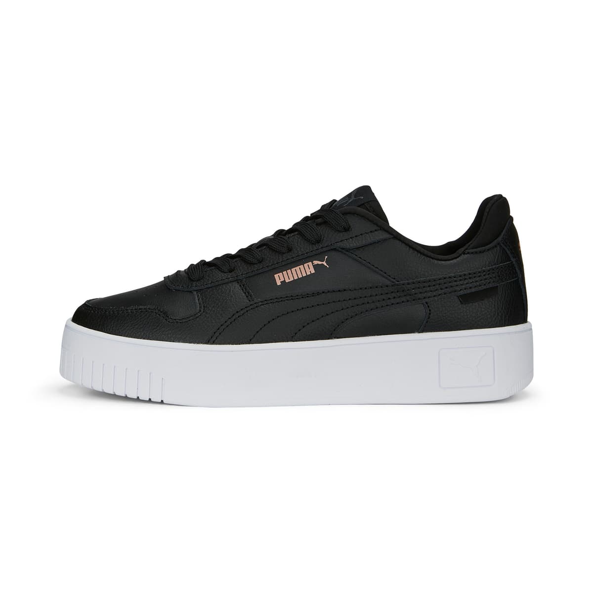 PUMA Carina Street sneakers voor Dames, Roze/Zwart/Goud, Maat 39