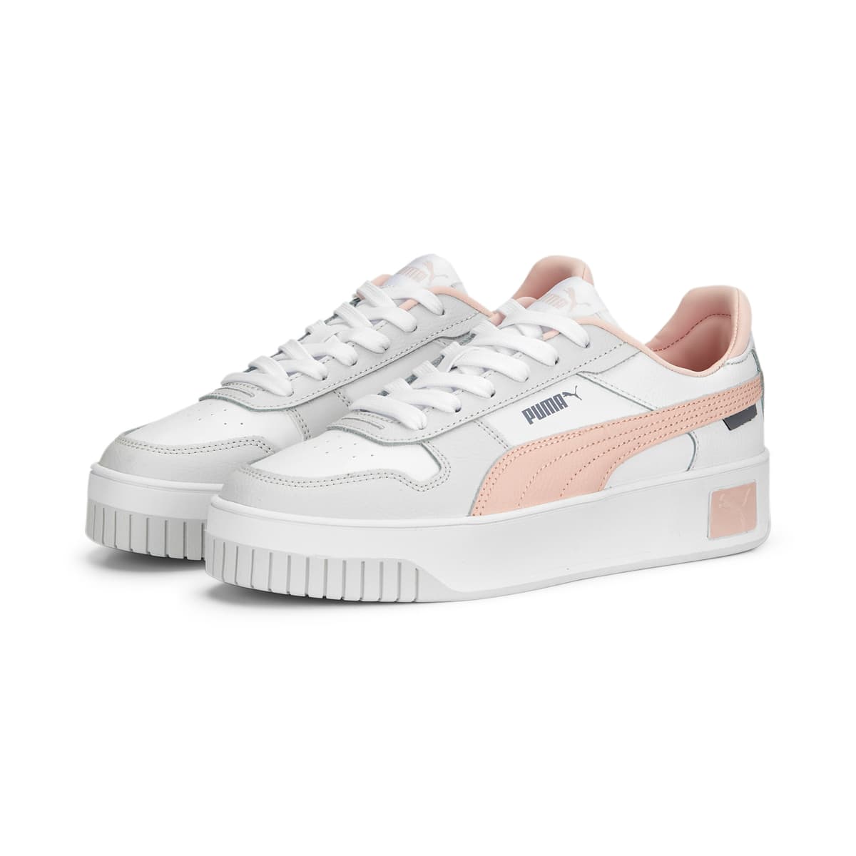 PUMA Carina Street sneakers voor Dames, Roze/Grijs/Wit, Maat 37,5 thumbnail 6