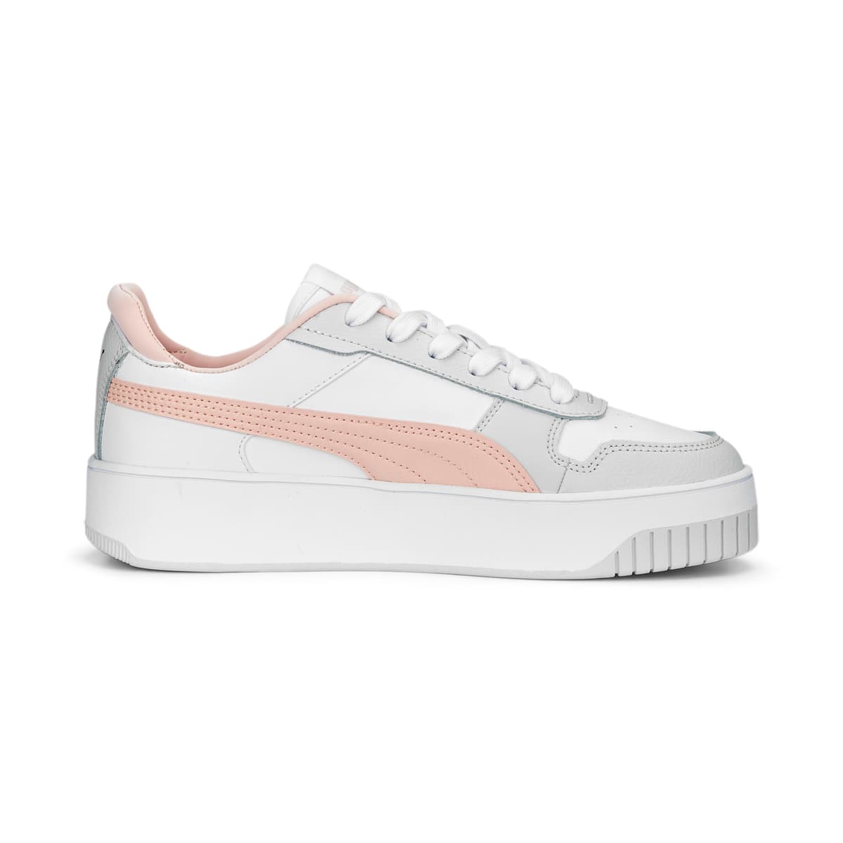 PUMA Carina Street sneakers voor Dames, Roze/Grijs/Wit, Maat 37,5 thumbnail 3