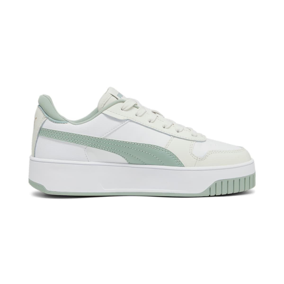 PUMA Carina Street sneakers voor Dames, Groen/Grijs/Wit, Maat 37 thumbnail 3