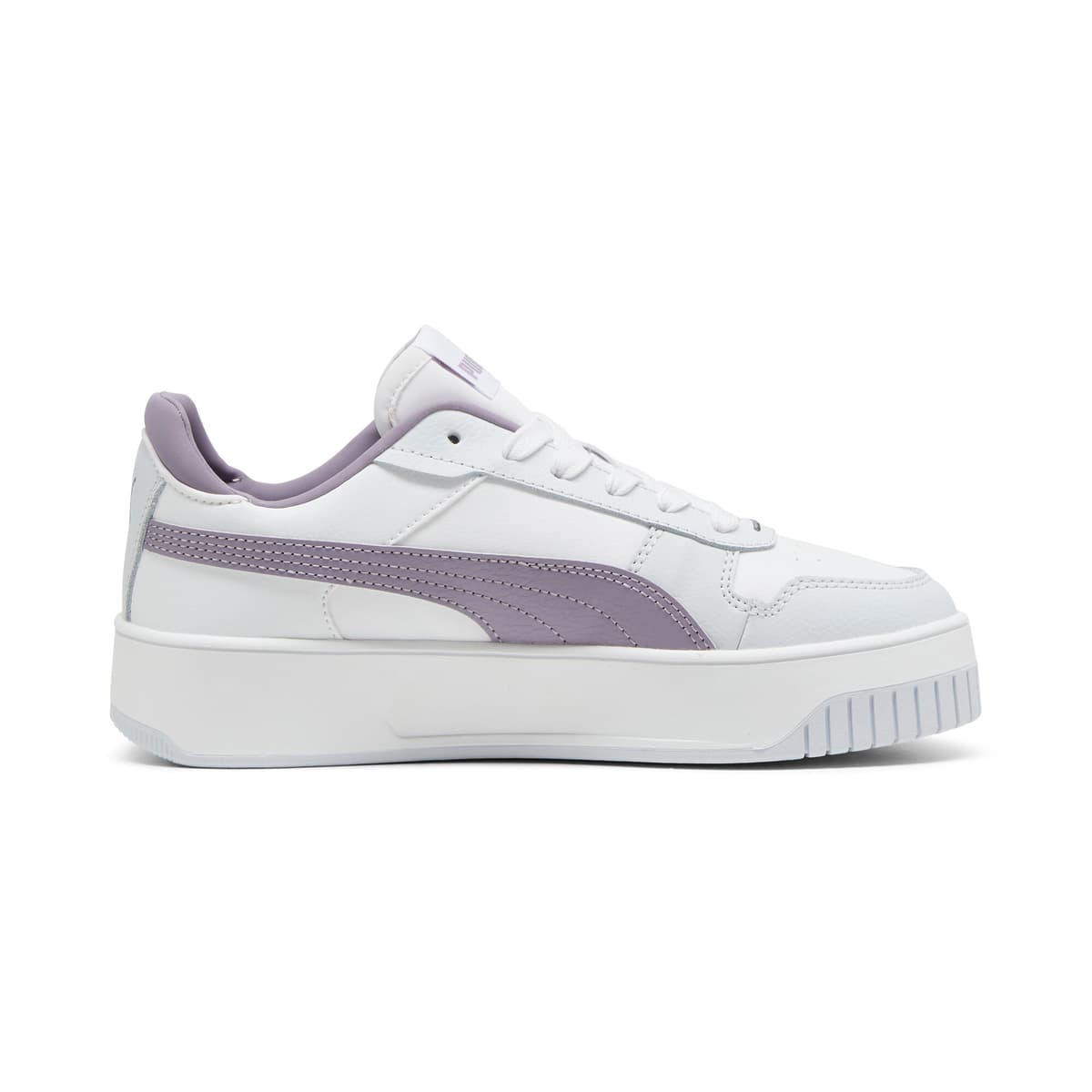 PUMA Carina Street sneakers voor Dames, Wit/Zilver, Maat 42,5 thumbnail 3