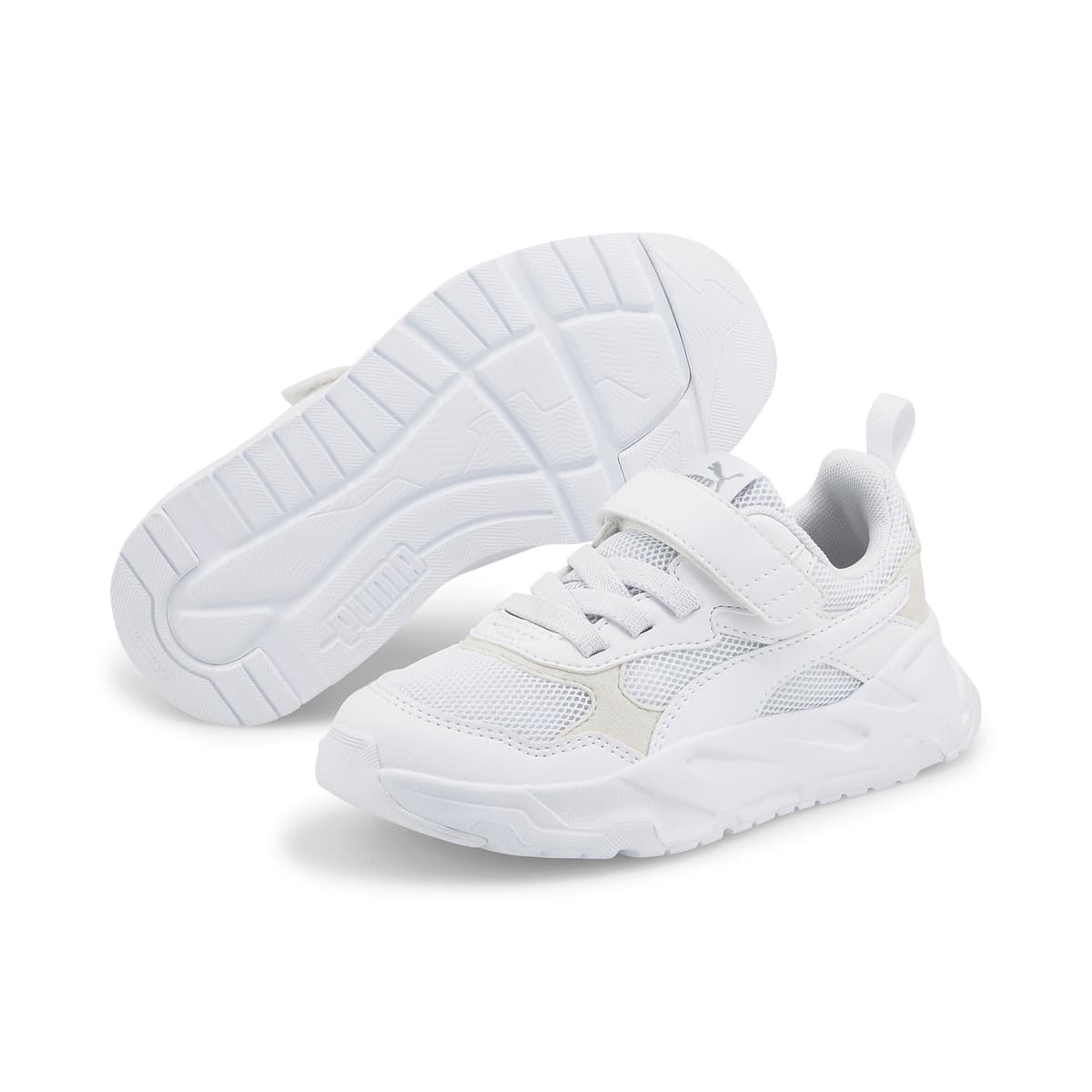 PUMA Trinity sneakers, Wit/Zilver, Maat 30 thumbnail 8