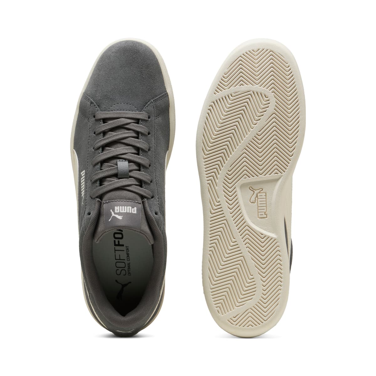 PUMA Smash 3.0 Sneakers, Grijs/Wit, Maat 41 thumbnail 4