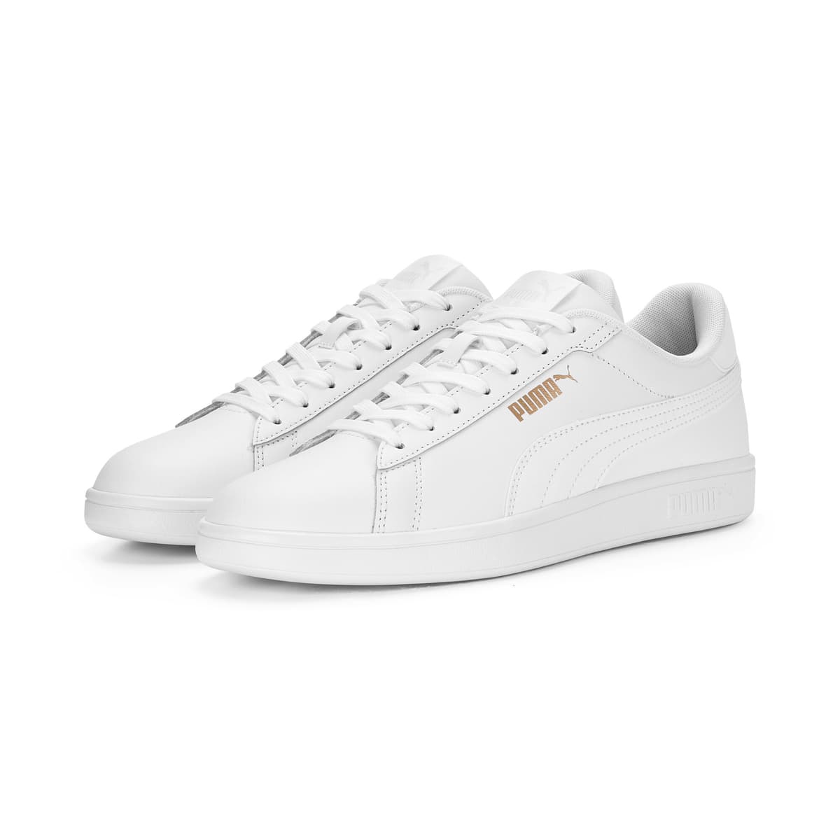 PUMA Smash 3.0 L Sneakers, Wit/Goud, Maat 40 thumbnail 6