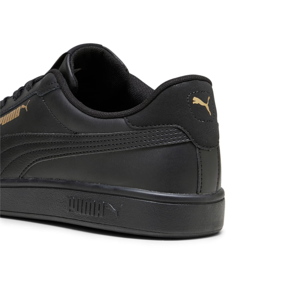 PUMA Smash 3.0 L Sneakers, Zwart/Goud, Maat 44 thumbnail 5
