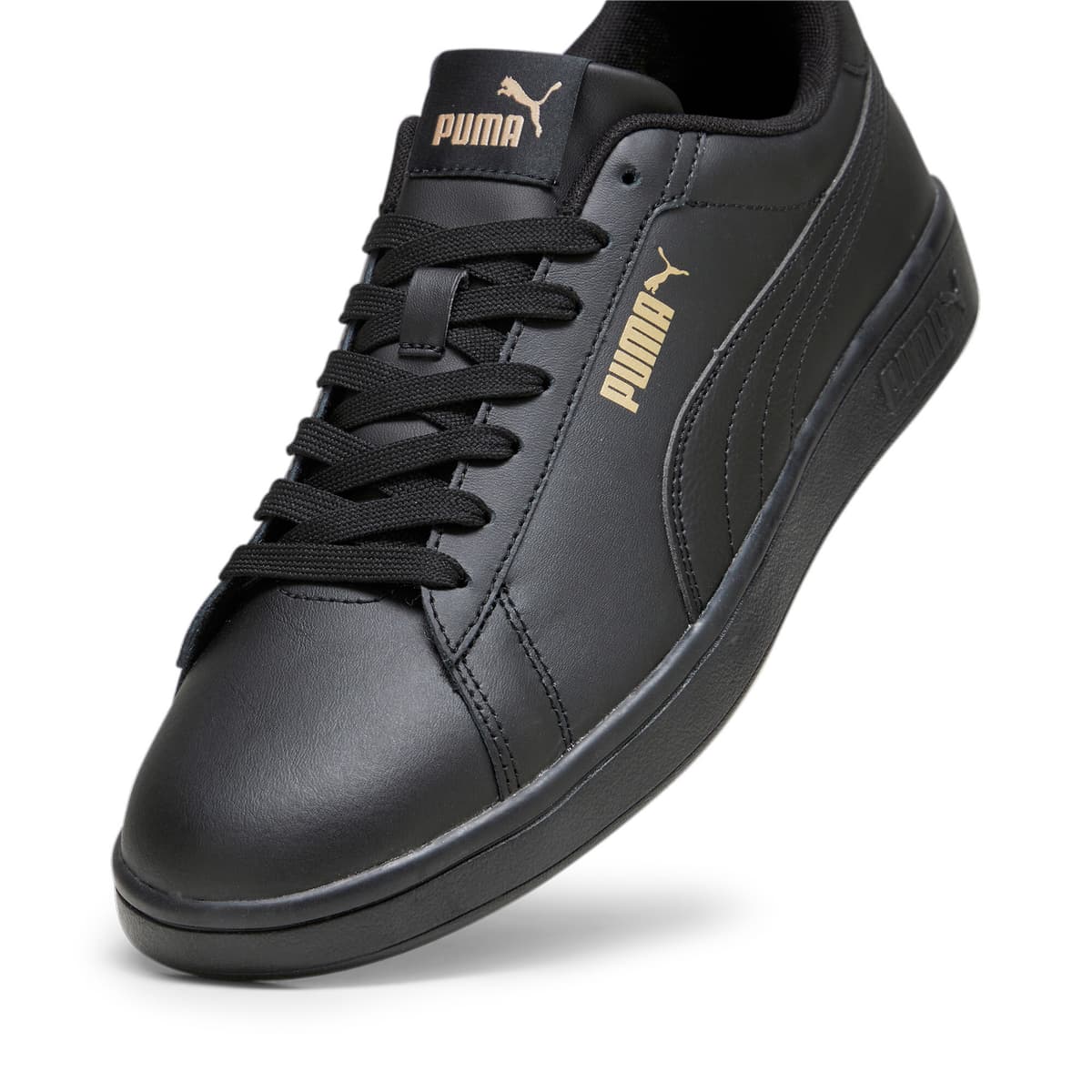 PUMA Smash 3.0 L Sneakers, Zwart/Goud, Maat 44 thumbnail 2