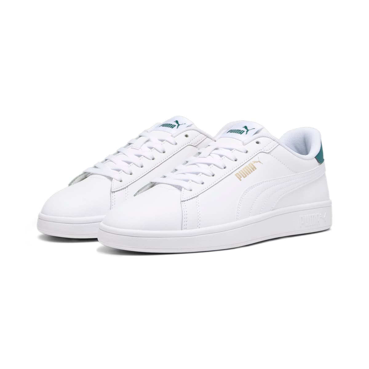 PUMA Smash 3.0 L Sneakers, Wit/Goud, Maat 47 thumbnail 6