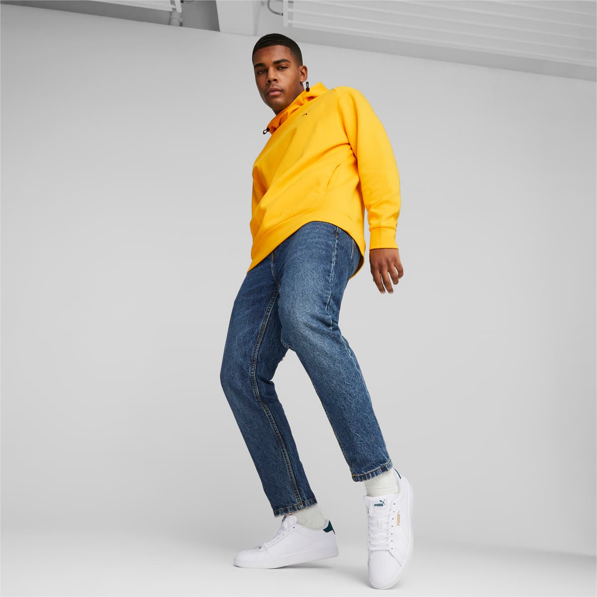 PUMA Smash 3.0 L Sneakers, Wit/Goud, Maat 47 thumbnail 7