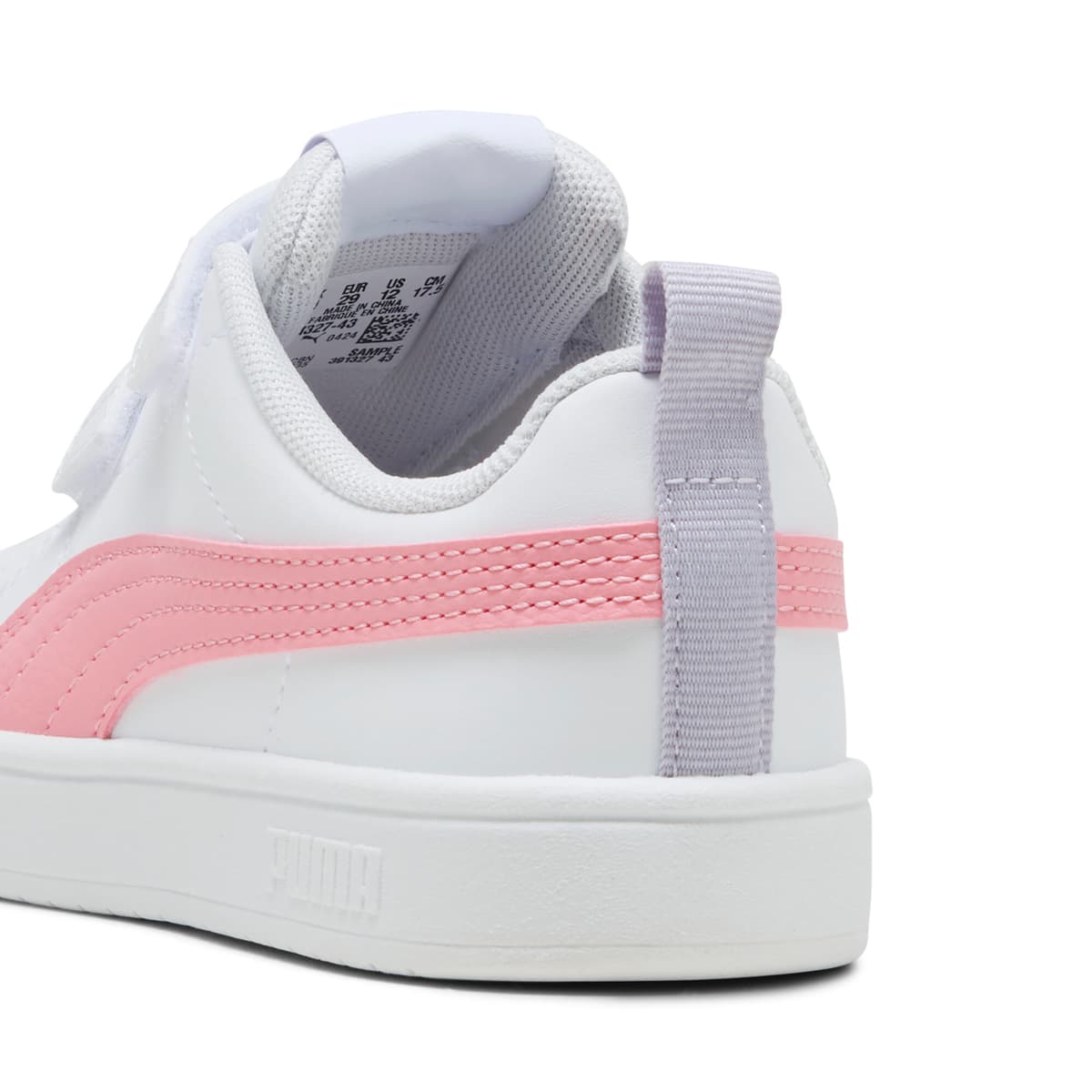 PUMA Rickie V sneakers, Roze/Wit, Maat 31,5 thumbnail 5
