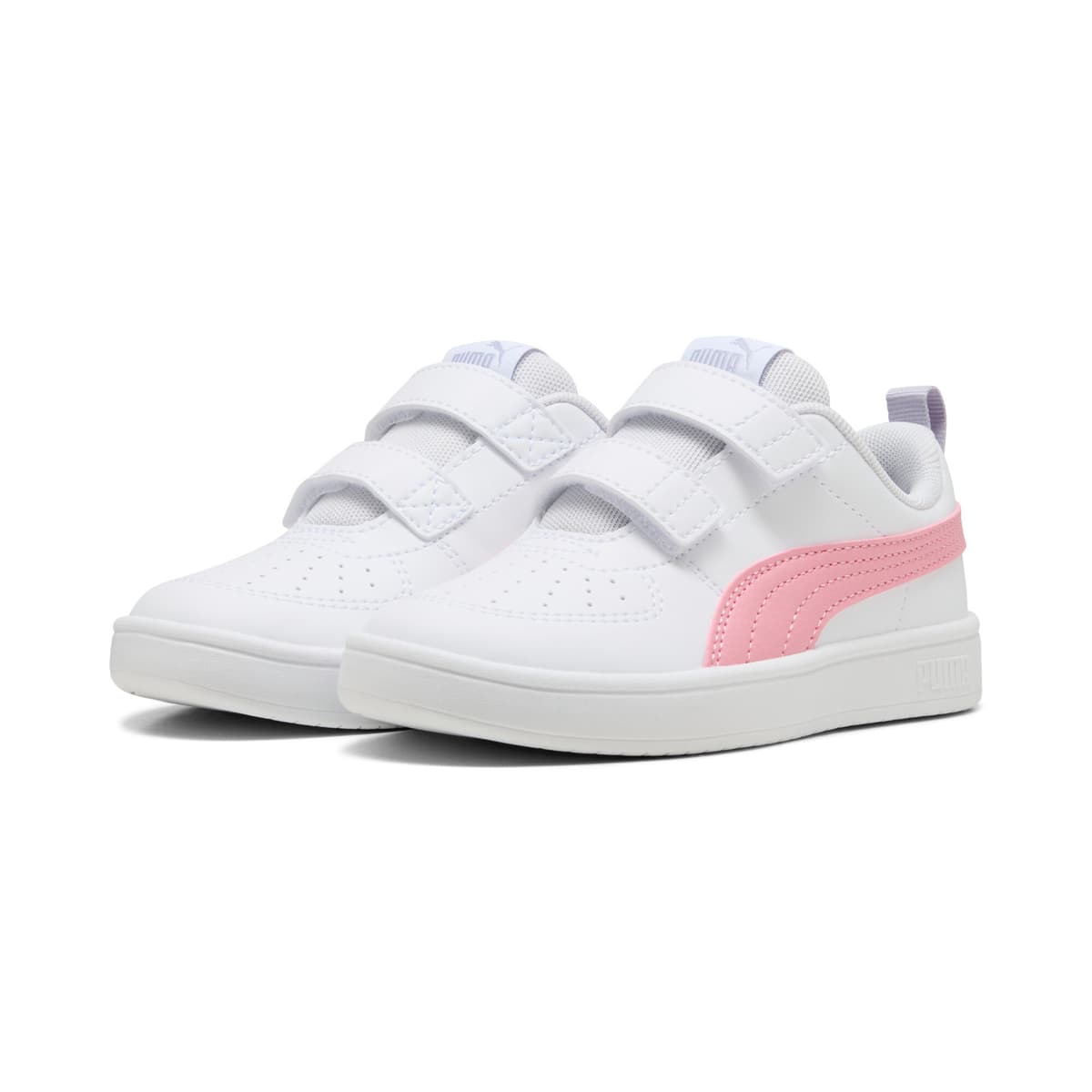 PUMA Rickie V sneakers, Roze/Wit, Maat 31,5 thumbnail 6