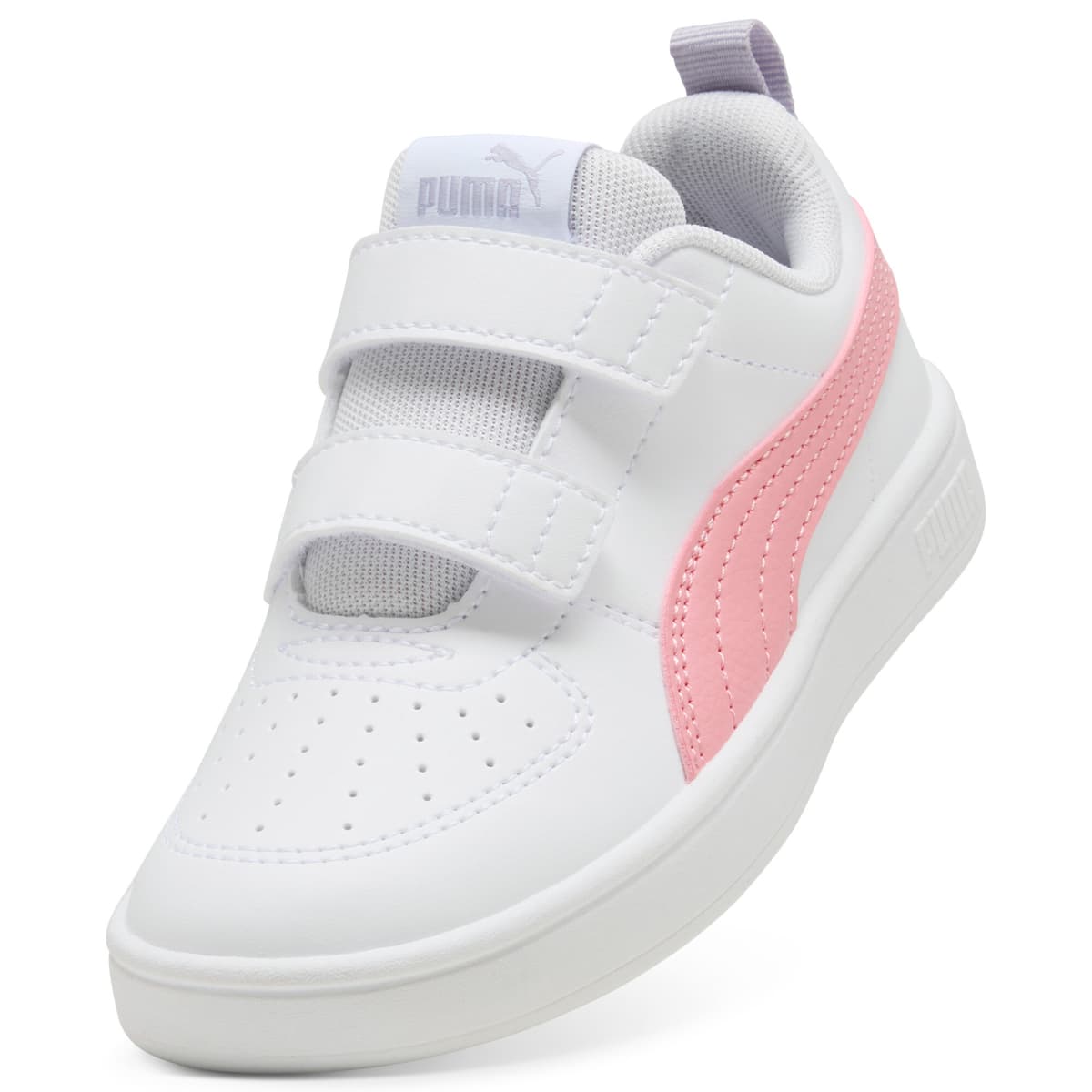 PUMA Rickie V sneakers, Roze/Wit, Maat 31,5 thumbnail 2