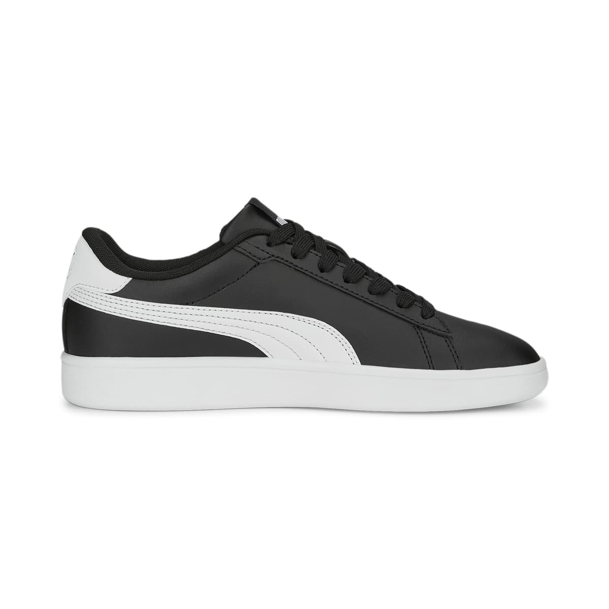 PUMA Smash 3.0 leren sneakers, Zwart/Wit, Maat 37,5 thumbnail 3