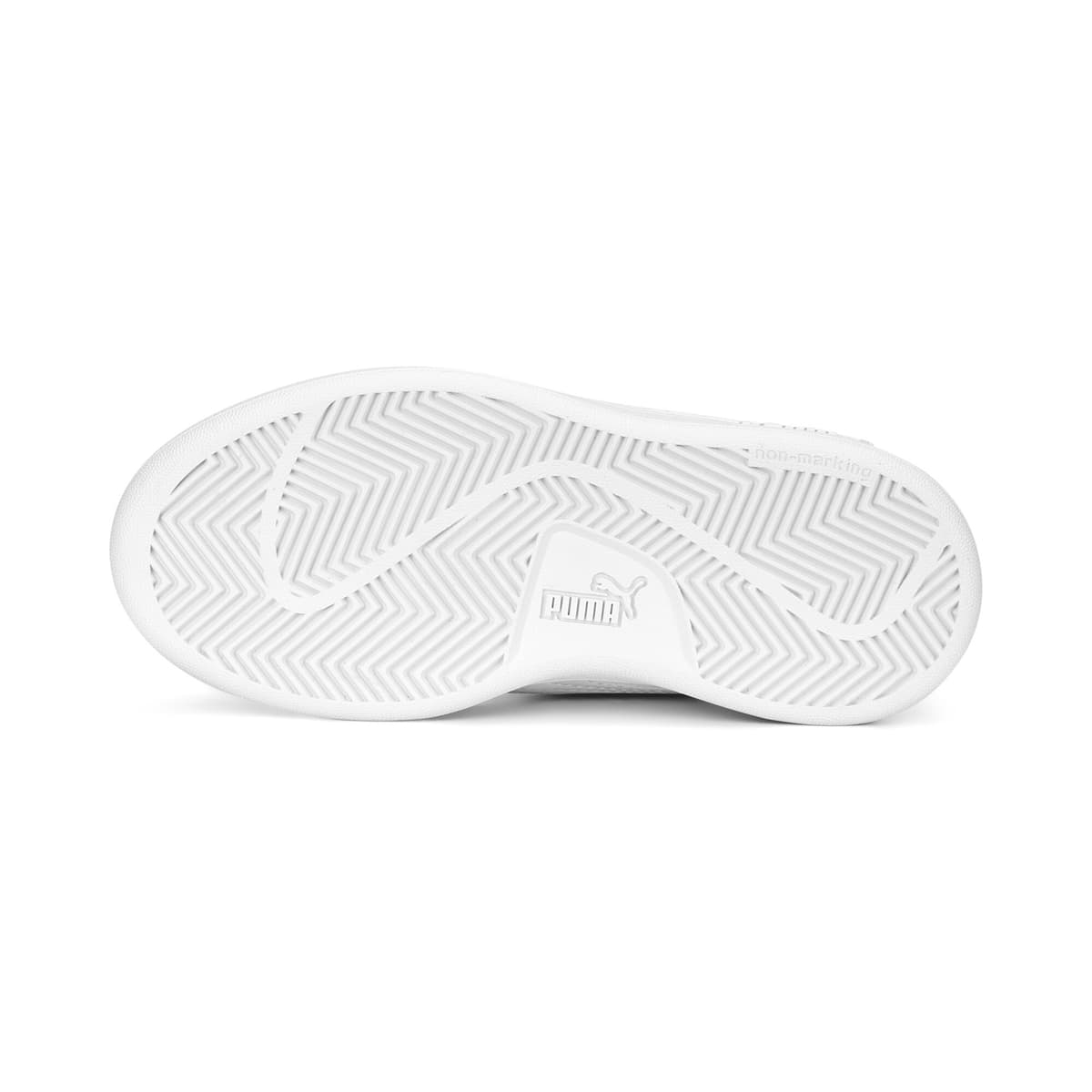 PUMA Smash 3.0 leren V sneakers, Grijs/Wit, Maat 29 thumbnail 4