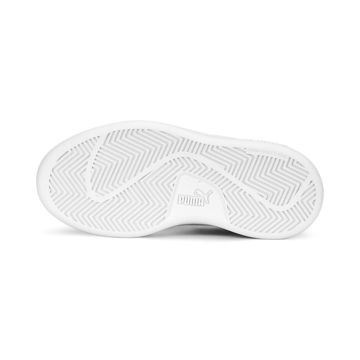 PUMA Smash 3.0 leren V sneakers, Zwart/Wit, Maat 27,5 thumbnail 4