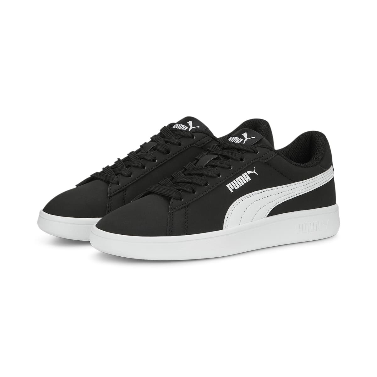 PUMA Smash 3.0 Buck sneakers, Zwart/Wit, Maat 38 thumbnail 6
