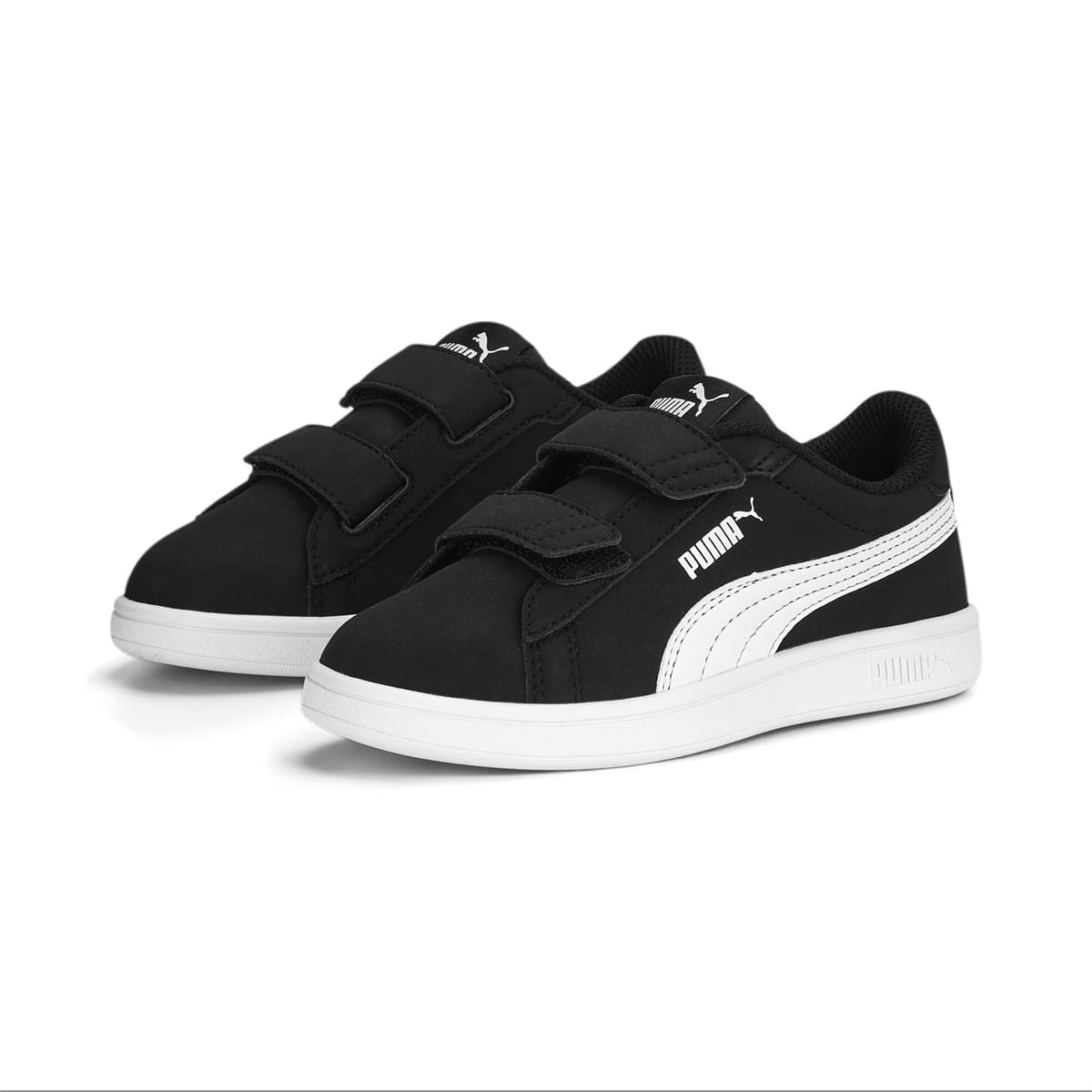 PUMA Smash 3.0 Buck sneakers, Zwart/Wit, Maat 35 thumbnail 6