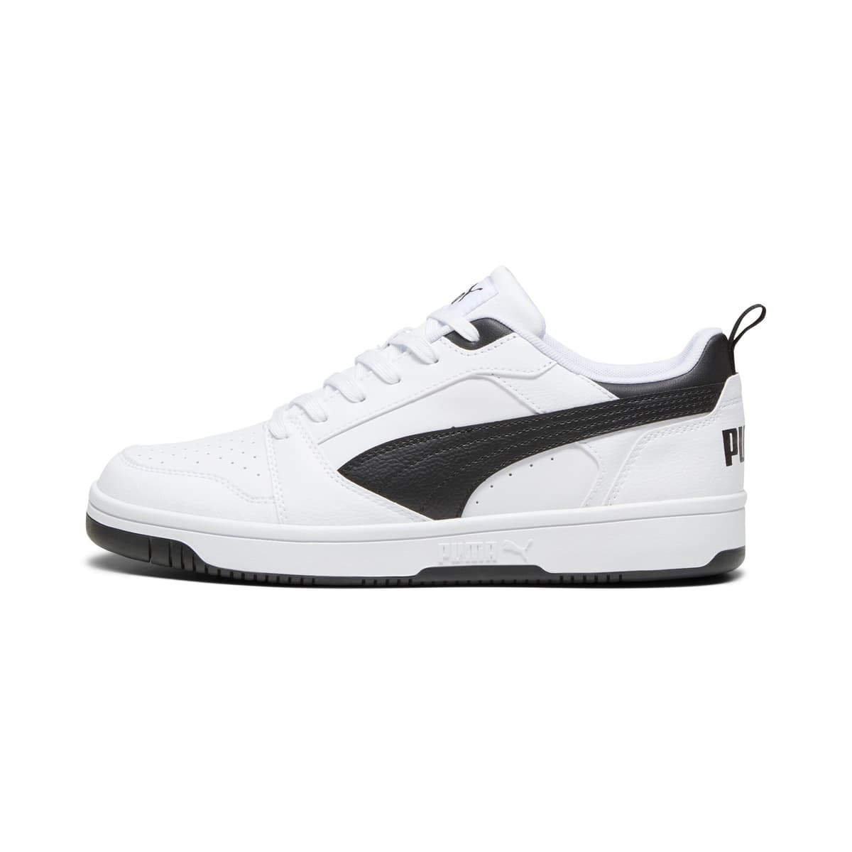 PUMA Rebound V6 Low sneakers, Zwart/Wit, Maat 37,5