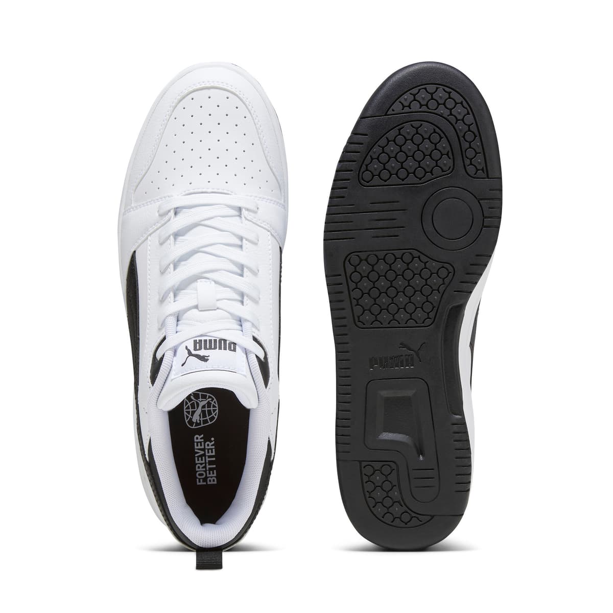 PUMA Rebound V6 Low sneakers, Zwart/Wit, Maat 37,5 thumbnail 4