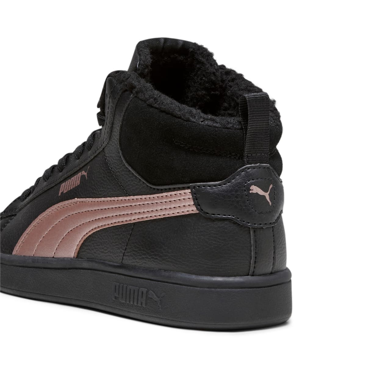 PUMA Smash 3.0 Mid WTR sneakers, Roze/Zwart/Goud, Maat 45 thumbnail 5