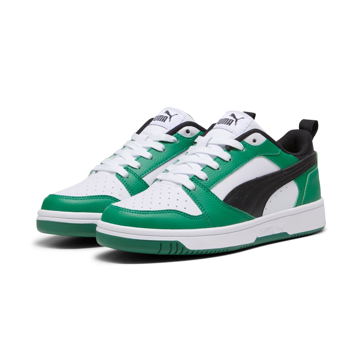 PUMA Rebound V6 Lo sneakers, Groen/Zwart/Wit, Maat 39 thumbnail 6