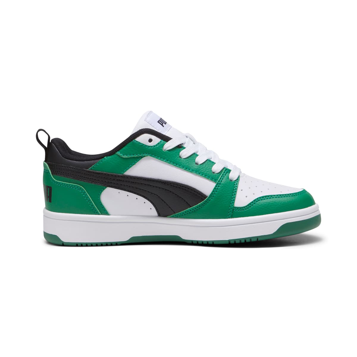 PUMA Rebound V6 Lo sneakers, Groen/Zwart/Wit, Maat 39 thumbnail 3