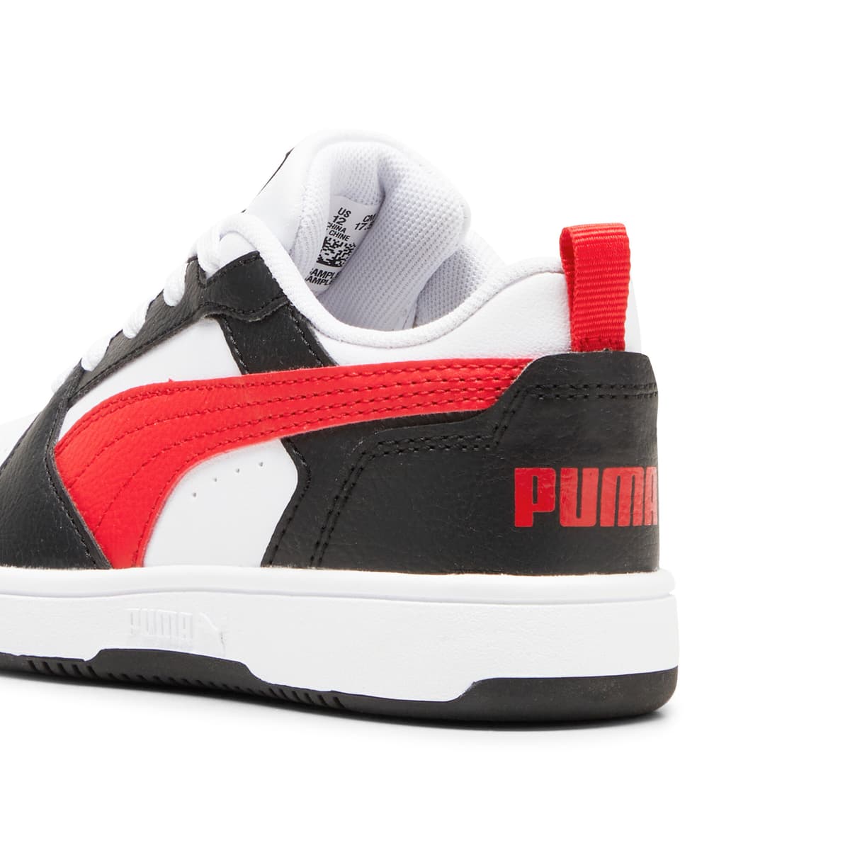 PUMA Rebound V6 Lo sneakers, Zwart/Rood/Wit, Maat 32,5 thumbnail 5