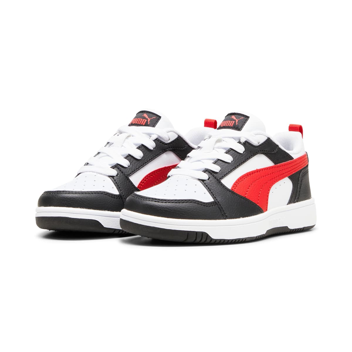 PUMA Rebound V6 Lo sneakers, Zwart/Rood/Wit, Maat 32,5 thumbnail 6