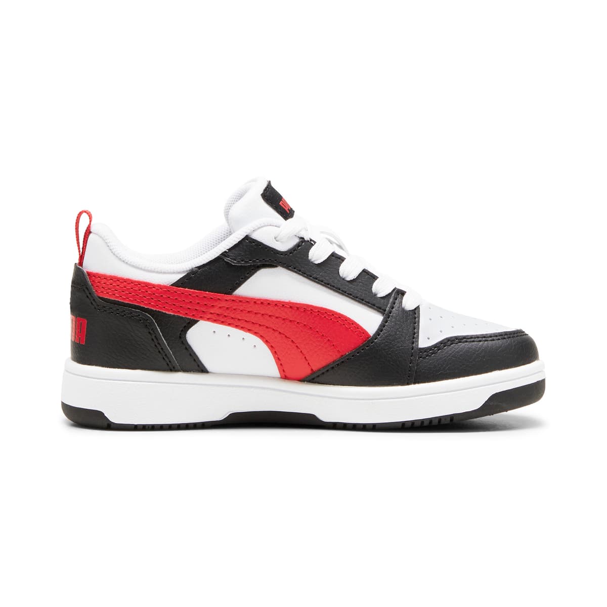 PUMA Rebound V6 Lo sneakers, Zwart/Rood/Wit, Maat 32,5 thumbnail 3