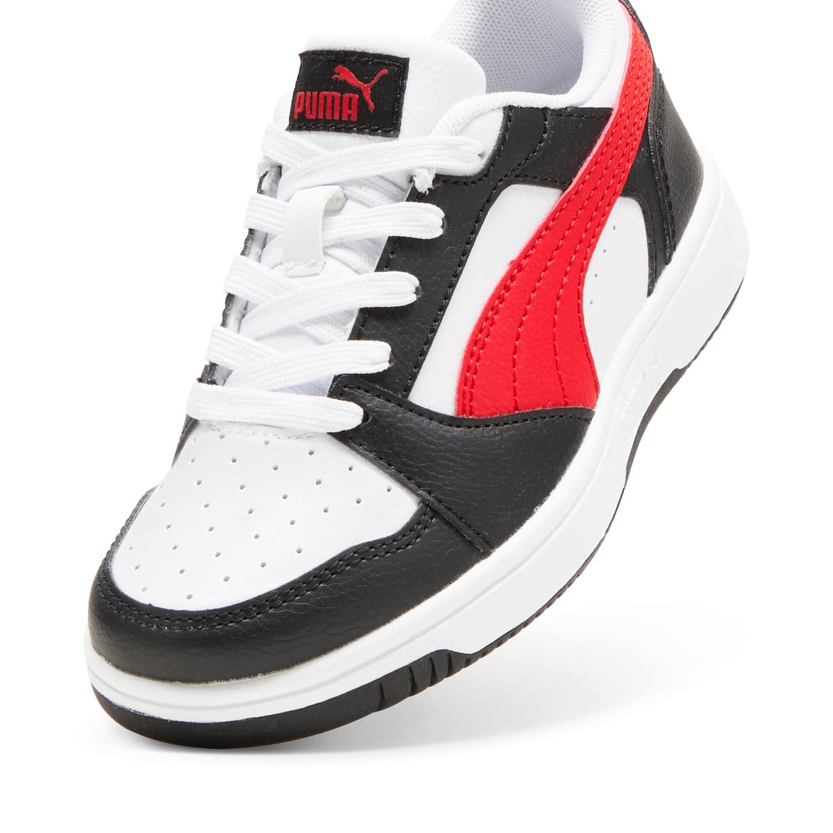 PUMA Rebound V6 Lo sneakers, Zwart/Rood/Wit, Maat 32,5 thumbnail 2