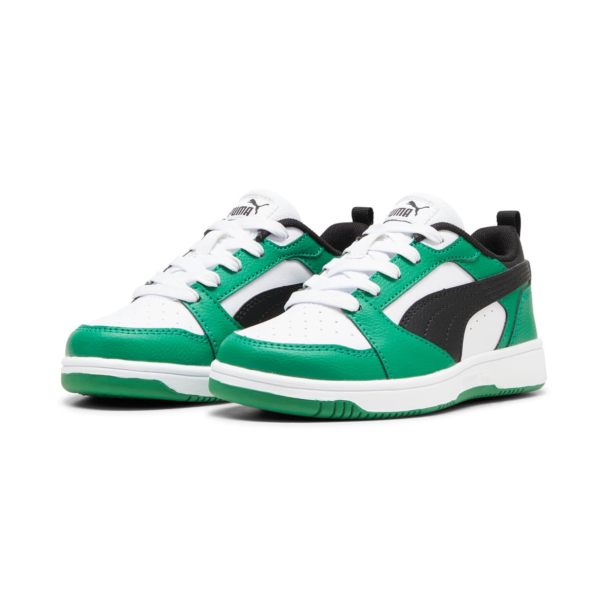PUMA Rebound V6 Lo sneakers, Groen/Zwart/Wit, Maat 29 thumbnail 6