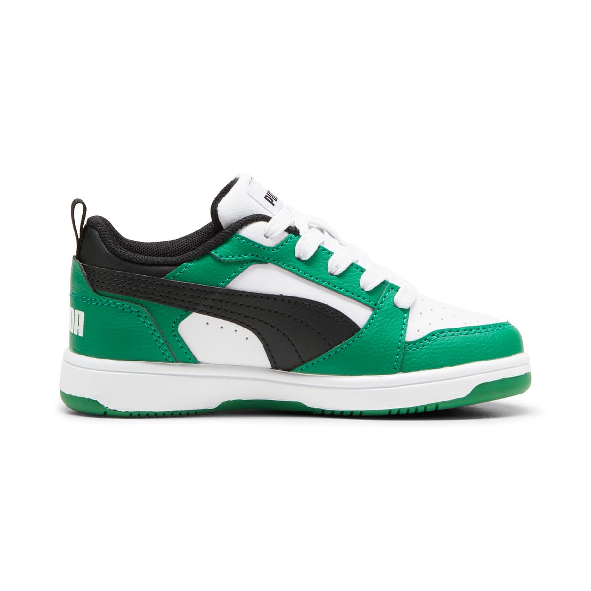 PUMA Rebound V6 Lo sneakers, Groen/Zwart/Wit, Maat 29 thumbnail 3