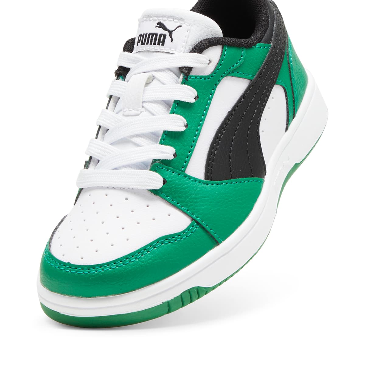 PUMA Rebound V6 Lo sneakers, Groen/Zwart/Wit, Maat 29 thumbnail 2