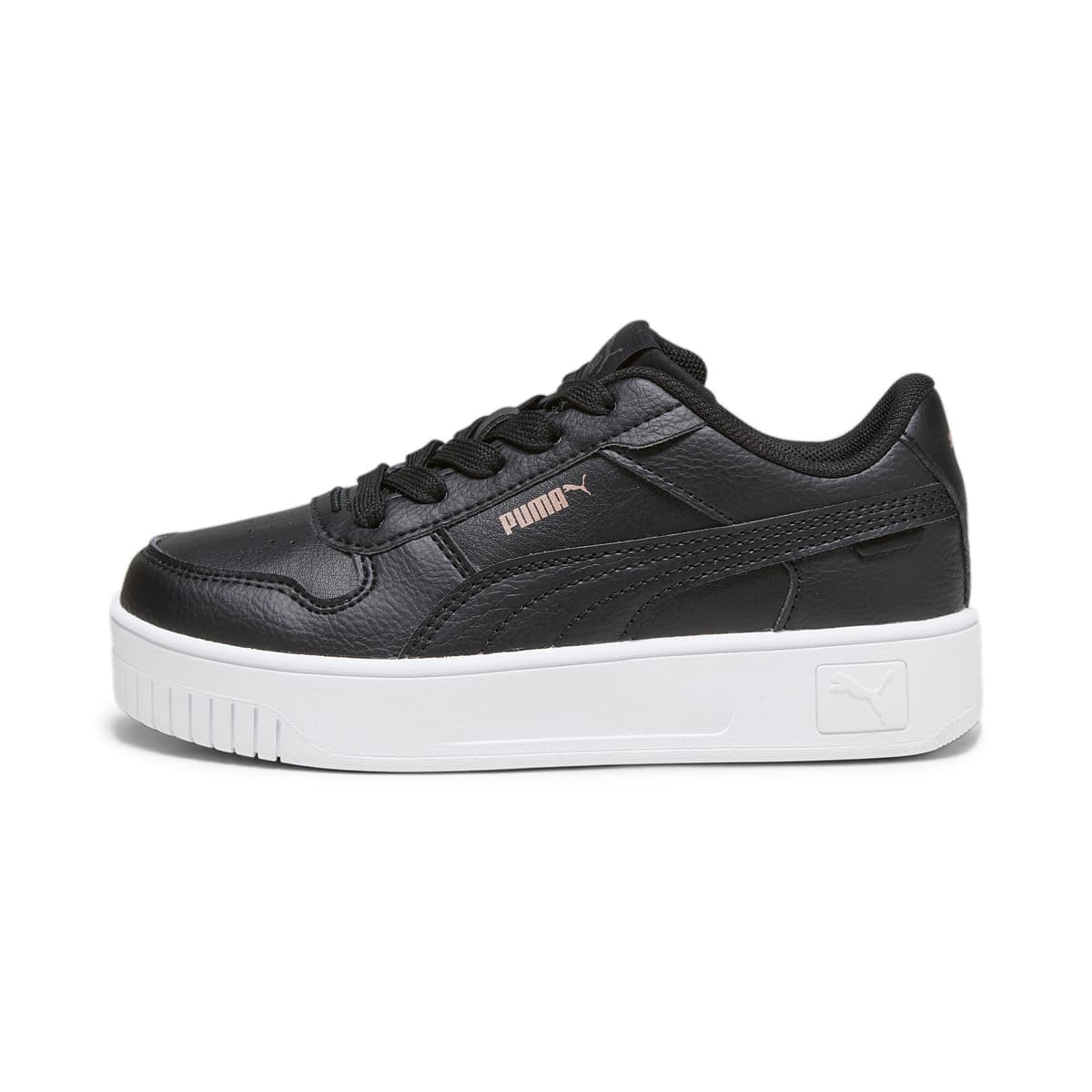 PUMA Carina Street sneakers voor Dames, Roze/Zwart/Goud, Maat 33