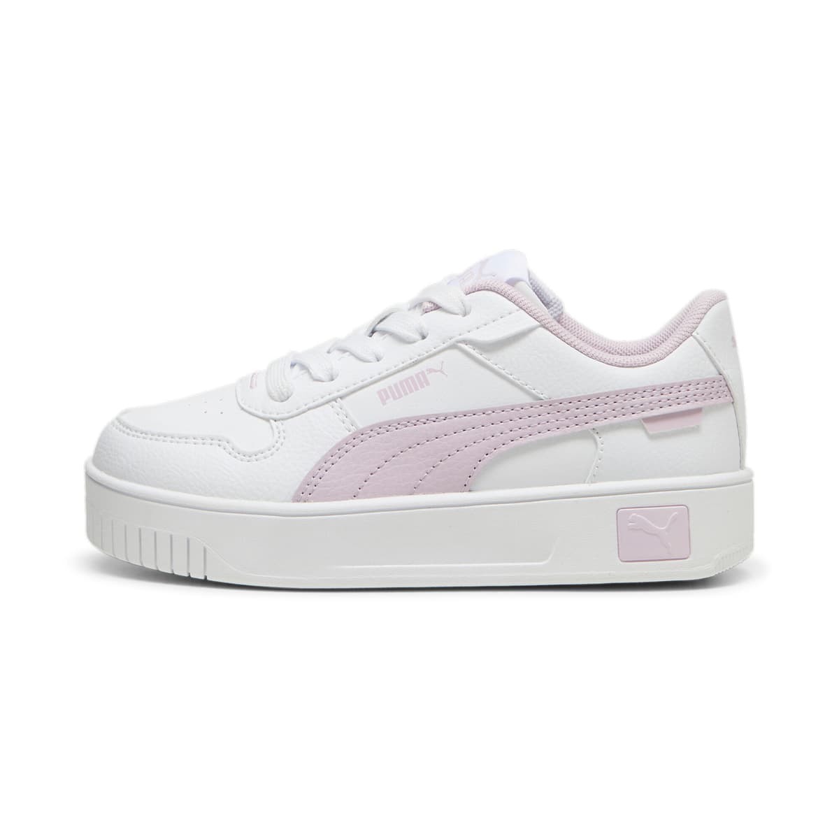 PUMA Carina Street sneakers voor Dames, Wit/Paars, Maat 33
