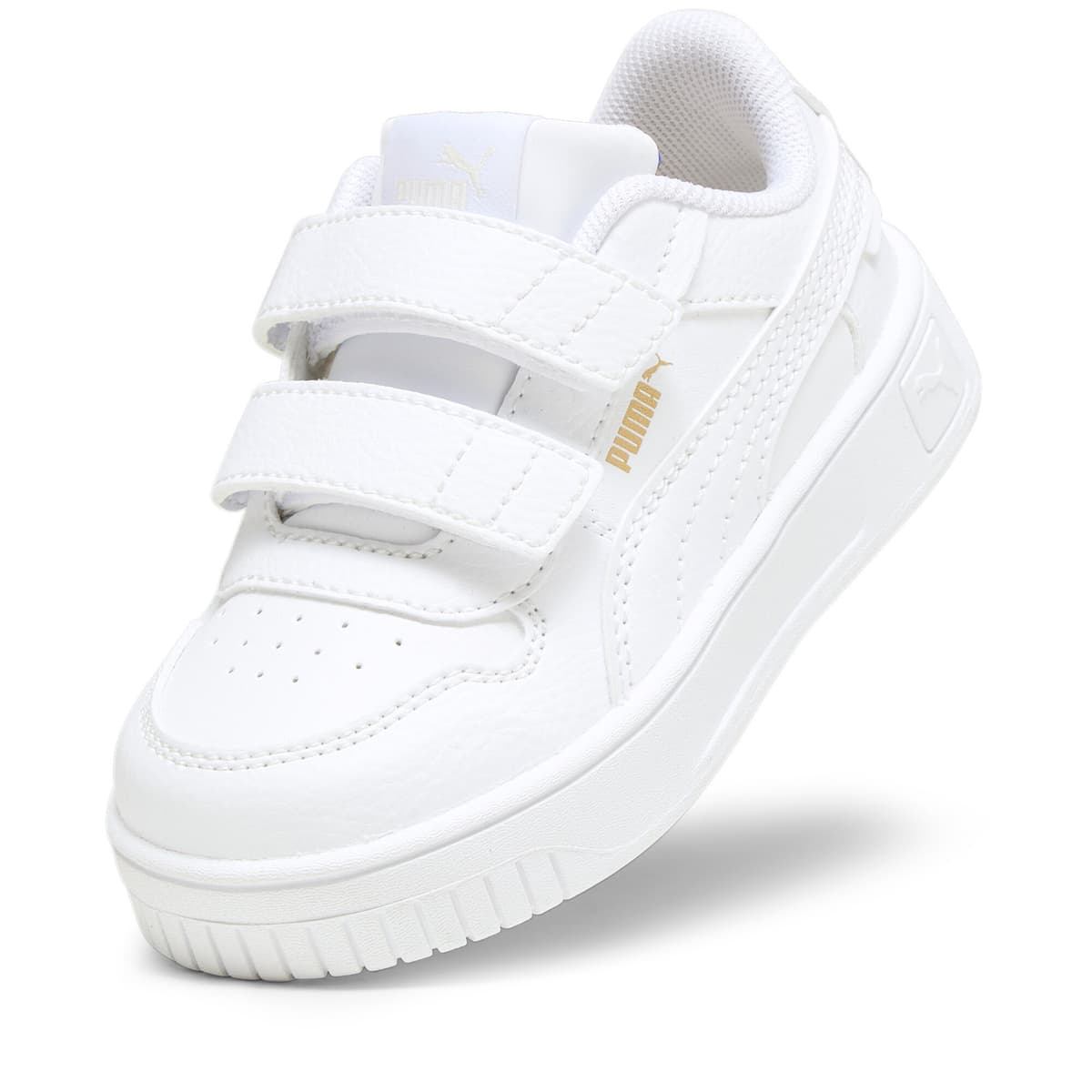 PUMA Carina Street sneakers voor Dames, Wit/Goud, Maat 25 thumbnail 2
