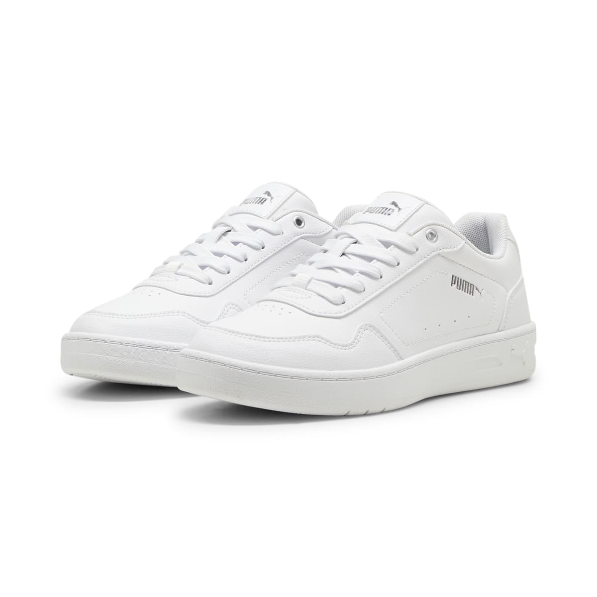 PUMA Court Classy sneakers voor Dames, Wit/Zilver, Maat 40,5 thumbnail 6