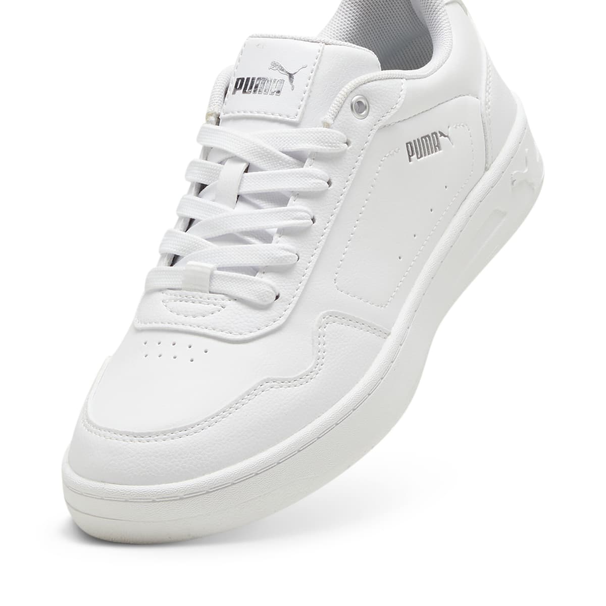 PUMA Court Classy sneakers voor Dames, Wit/Zilver, Maat 40,5 thumbnail 2