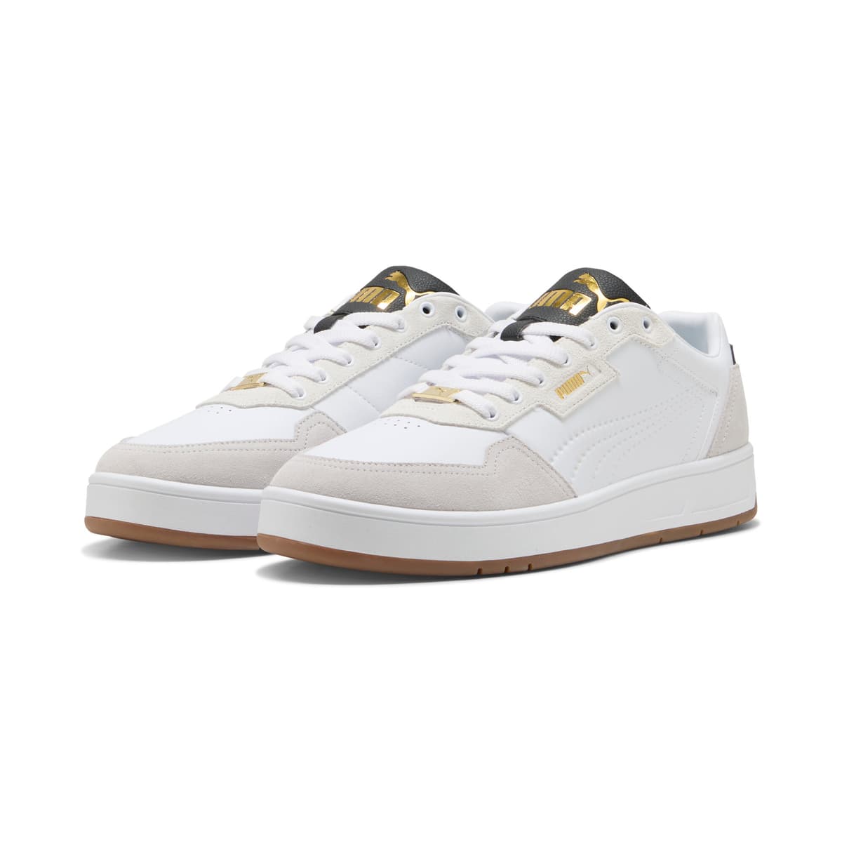 PUMA Court Classic Lux SD sneakers uniseks, Zwart/Grijs/Wit, Maat 39 thumbnail 6