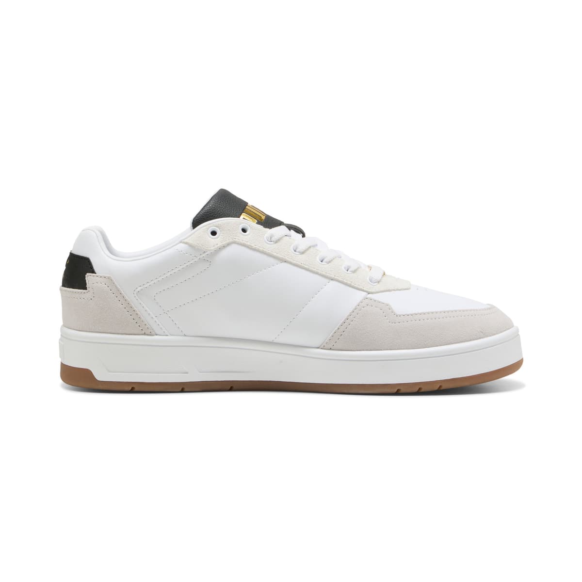 PUMA Court Classic Lux SD sneakers uniseks, Zwart/Grijs/Wit, Maat 39 thumbnail 3